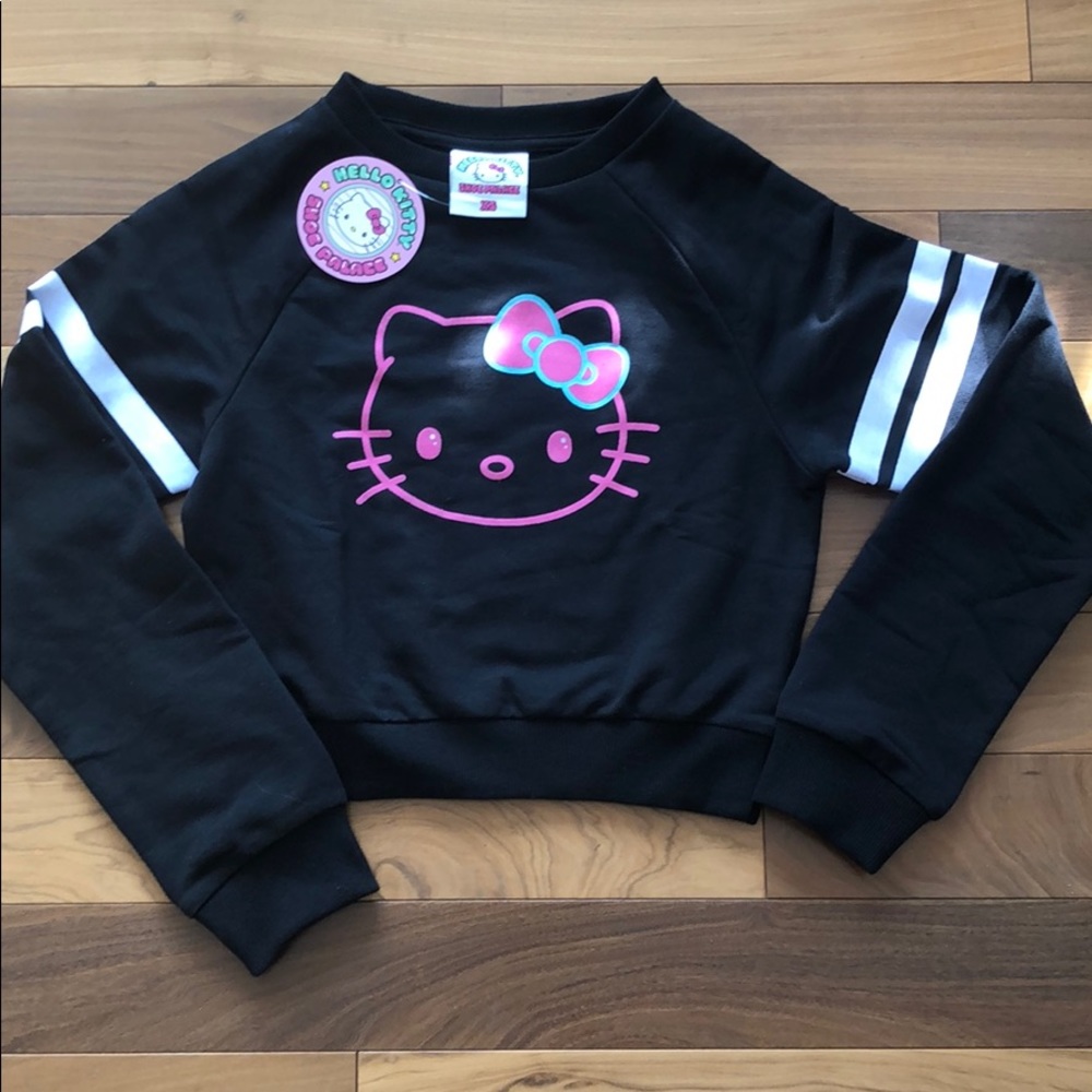 Hello Kitty cropped top sweater NWT